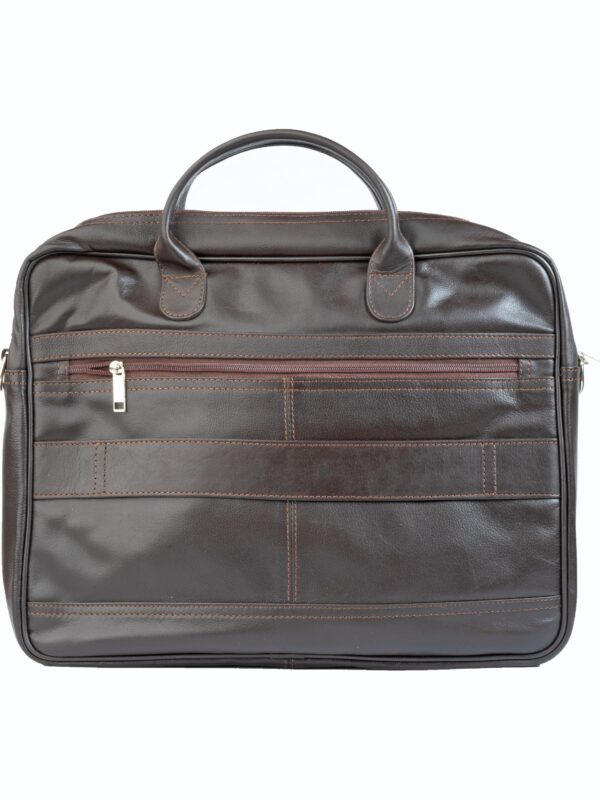 Slim Leather Office Bag For Laptop Zing Apparel