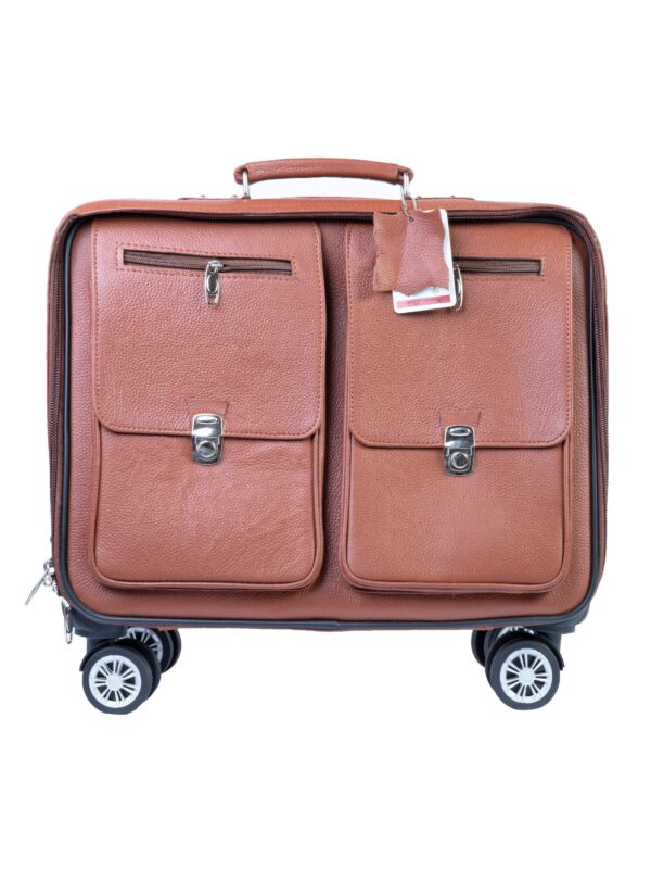 Best Travel Trolley Bag/Suitcase, Brown Zing Apparel