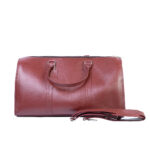 Milled Leather Premium Travel Bag, Brown Zing Apparel