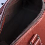 Milled Leather Premium Travel Bag, Brown Zing Apparel