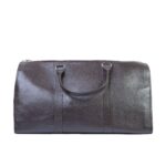Milled Leather Premium Travel Bag, Brown Zing Apparel