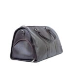 Milled Leather Premium Travel Bag, Brown Zing Apparel