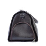 Milled Leather Premium Travel Bag, Brown Zing Apparel