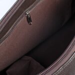 Milled Leather Premium Travel Bag, Brown Zing Apparel