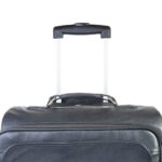 Premium Leather Cabin Trolley Bag, Black Zing Apparel