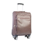 Modern Spin Leather Cabin Trolley Bag Zing Apparel