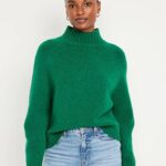 Old-Navy-Mock-Neck-Sweater-Green