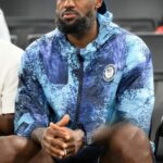 Olympic 2024 Lebron James Blue Hoodie