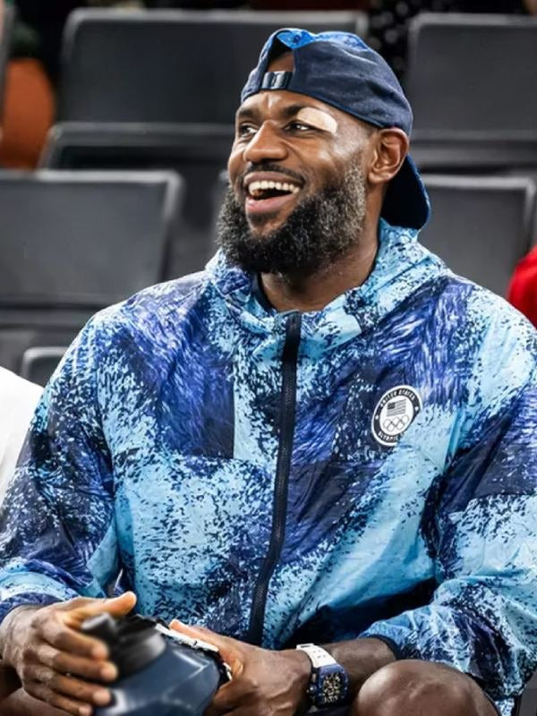 Olympic 2024 Lebron James Blue Hoodie Buy