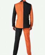 Halloween Pumpkin Orange and Black Pinstripe Suit - Image 2