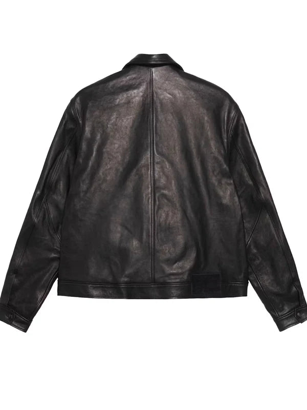Our Legacy Stussy Leather Jacket Back
