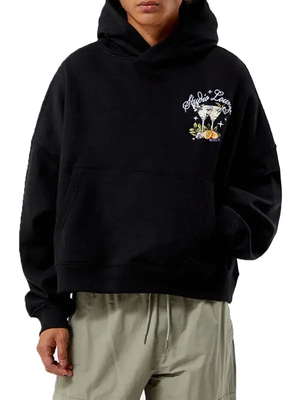 Pacsun-Studio-Lounge-Cropped-Hoodie-Black Pacsun Studio Lounge Cropped Hoodie - Image 1