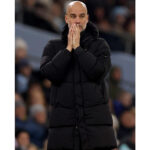 Pep-Guardiola-Black-Hooded-Puffer-Coat