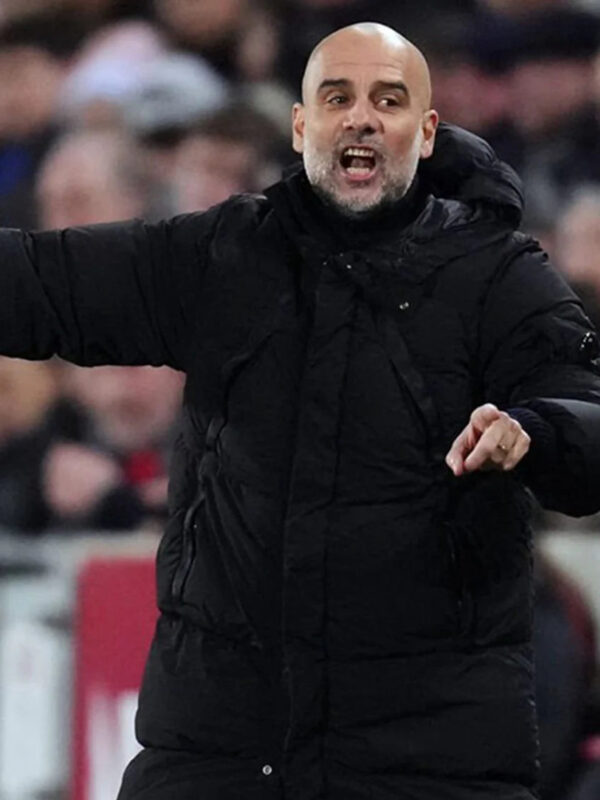 Pep-Guardiola-Black-Hooded-Puffer-Coat-for-sale