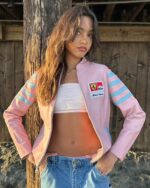 Pink-Ferrari-Leather-Jacket