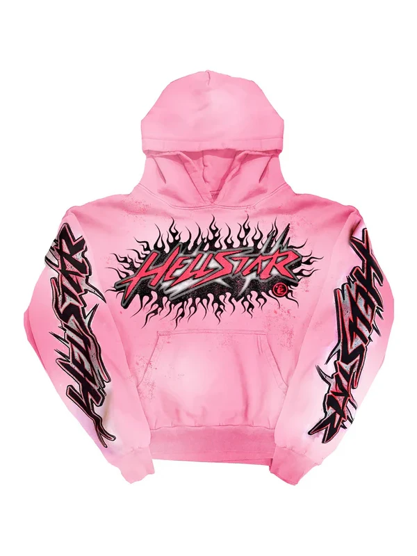 Pink-Hellstar-Hoodie Pink Hellstar Hoodie