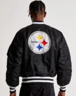 Pittsburgh-Steelers-Bomber-Black-Jacket