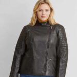 Plus Size Leather Jacket