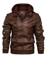 Premium_Quality_Clinton_Hooded_Brown_Jacket