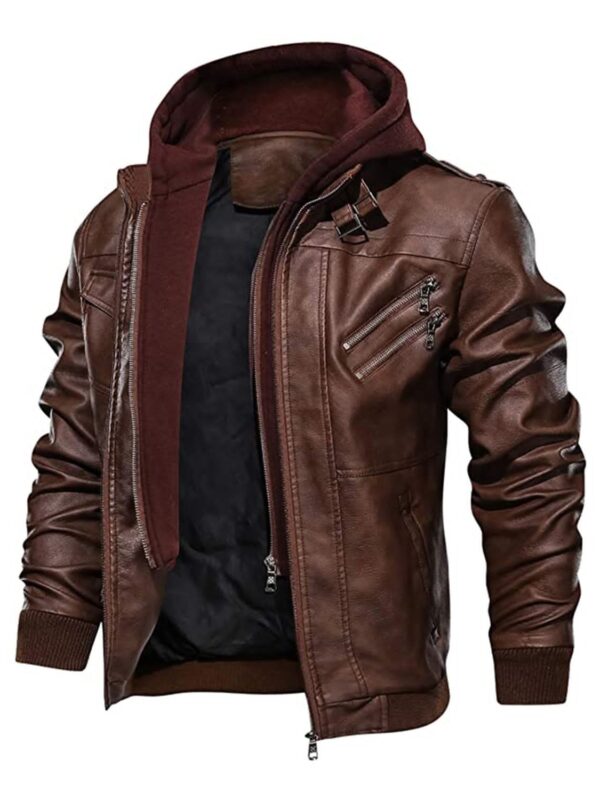 Premium_Quality_Clinton_Hooded_Brown_Jacket_For_Sale