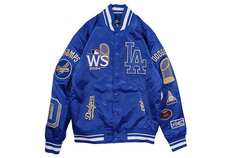 Pro Standard los Angeles Dodgers World Series 2024 Rib Satin Jacket Grow Around