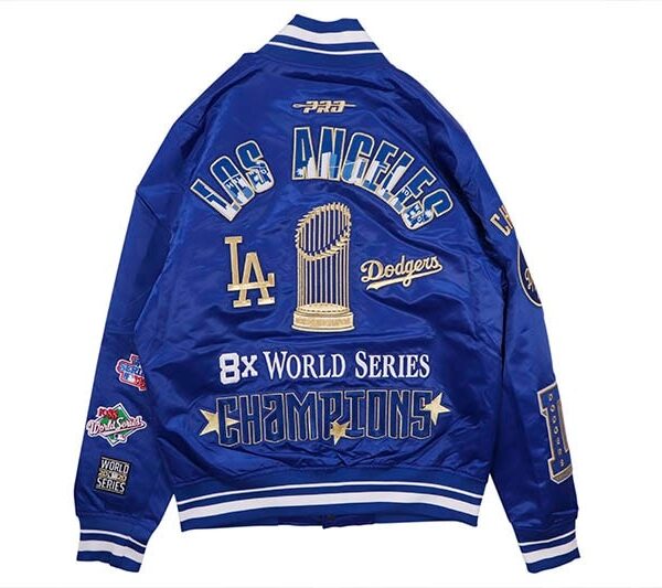 Pro Standard los Angeles Dodgers World Series 2024 Rib Satin Jacket Grow Around For Sale