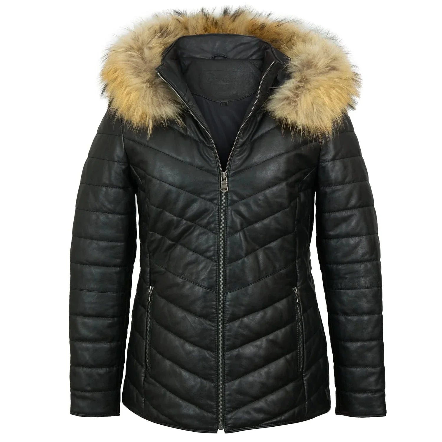 PufferBlackJacket-1 Light Weight Puffer Jacket, Padded Coat Zing Apparel