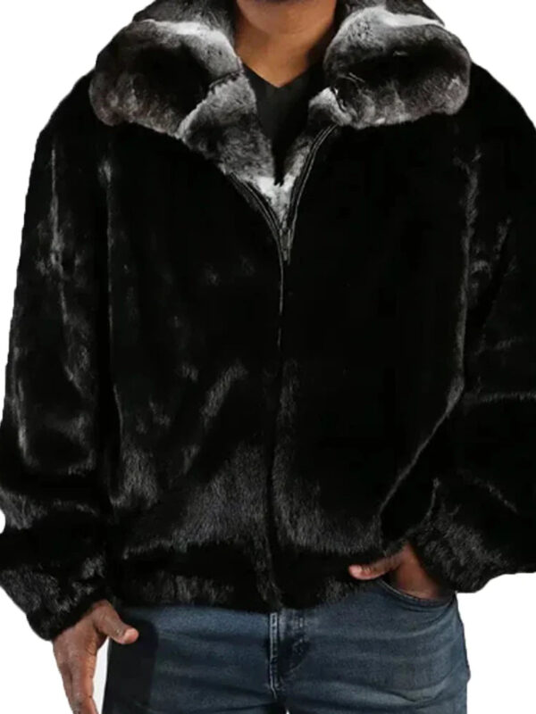 Black Real Mink Shearling Jacket Zing Apparel