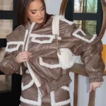 RHOSLC Meredith Marks Brown Leather Jacket