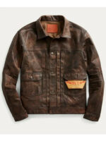 Ralph-Lauren-Brown-Leather-Trucker-Jacket