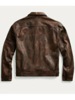 Ralph-Lauren-Brown-Leather-Trucker-Jacket-for-sale