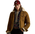 Ralph Lauren Brown Leather Trucker Jacket - Image 3