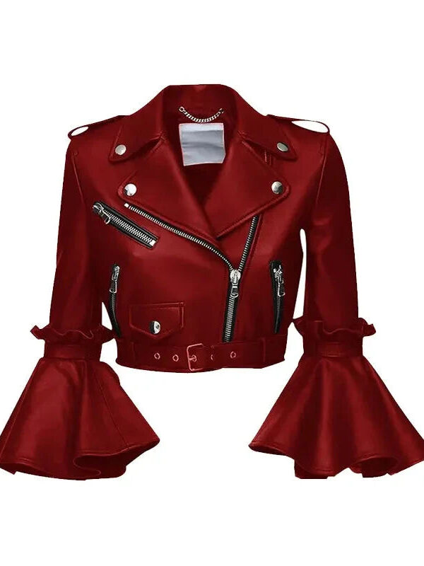 Real-Leather-Cropped-Jacket-Women-Maroon
