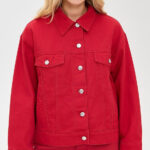 Red-Parke-Denim-Jacket-Font-View