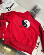 Red-Tenjiku-Bomber-Fleece-Jacket