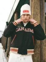 SCA x Hockey Canada Leaf & Legacy Varsity Bomber Jacket