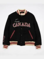 SCA x Hockey Canada Leaf & Legacy Varsity Bomber Jacket