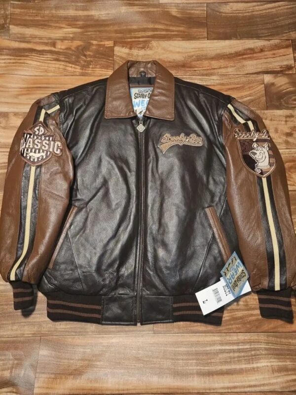Scooby-Doo-Leather-Brown-Jacket