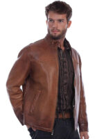 Scully Leather Jacket Brown