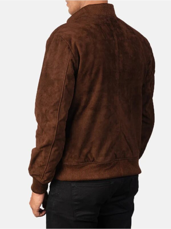Shane Mocha Suede Bomber Jacket