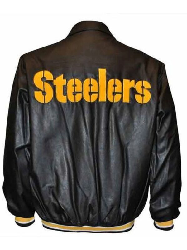 Steelers Leather Jacket Mens