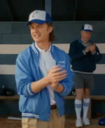 Stranger Things Steve Harrington Blue Coach Jacket - Image 2