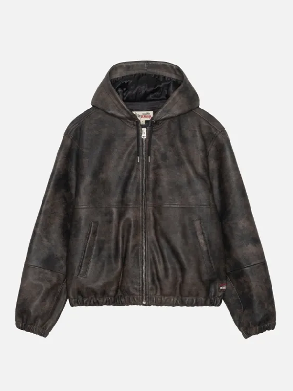Stussy-Work-Jacket-Stonewash-Leather Stussy-Work-Jacket-Stonewash-Leather