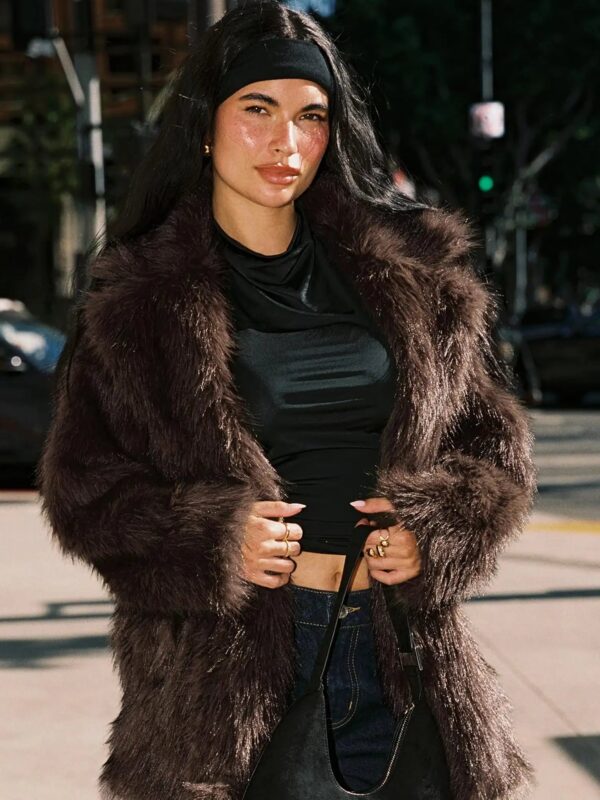 Super-Trouper-Faux-Fur-Jacket-Brown