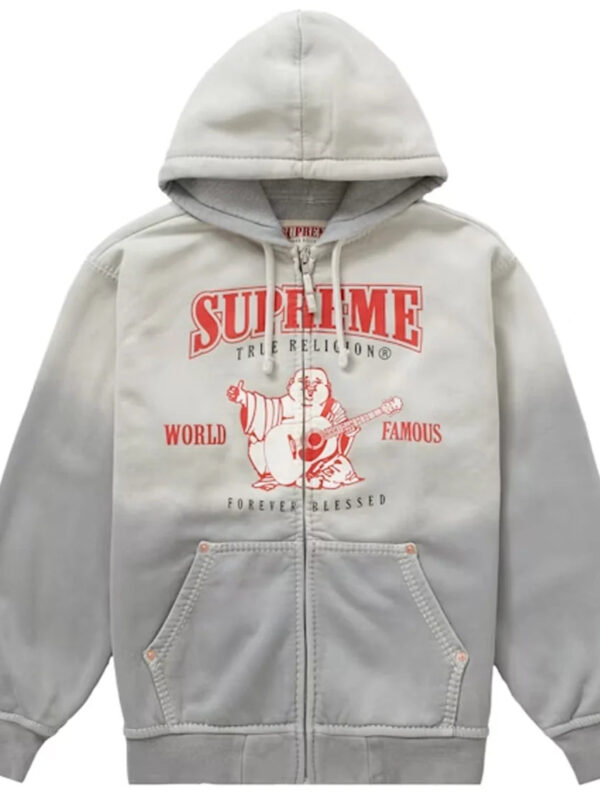 Supreme_True_Religion_Hoodie_Grey_FrontView