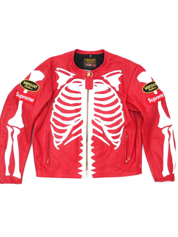 Supreme_Vanson_Jacket_Red