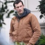 Callum Turner The Capture Brown Cotton Jacket