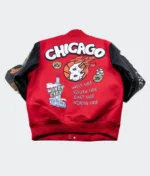 Chicago Windy City Red Varsity Jacket - Image 2