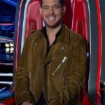 The-Voice-S28-Michael-Buble-Brown-Biker-Leather-Jacket
