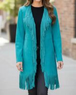 The-Voice-S28-Reba-McEntire-Blue-Suede-Fringe-Coat